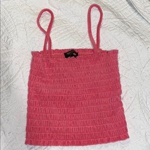 Pink Juicy Couture stretchy terry cloth tank top